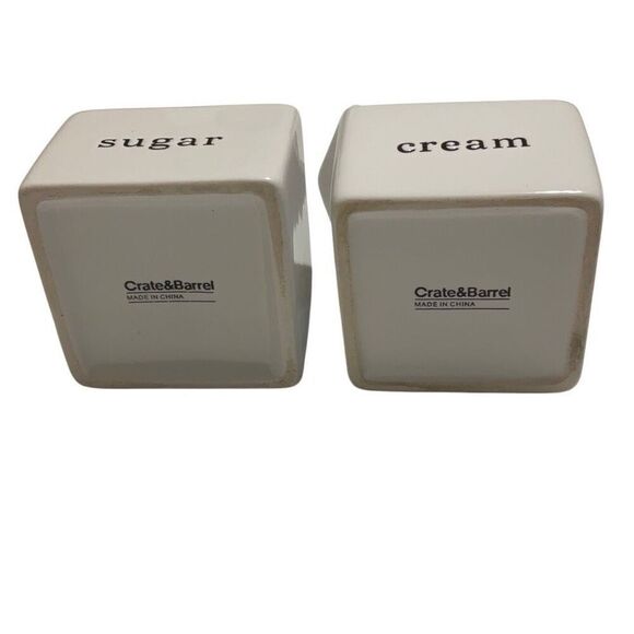 Crate&Barrel White Sugar and Cream Set - Picture 7 of 10